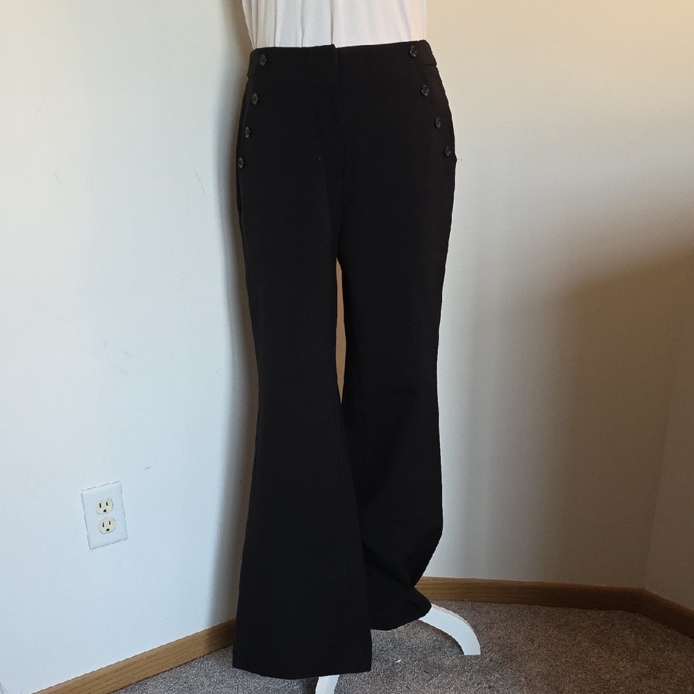 White House Black Market Black Flare Pants